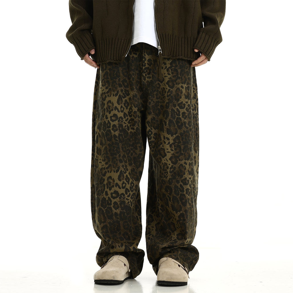Leopard Print Cargo Pants