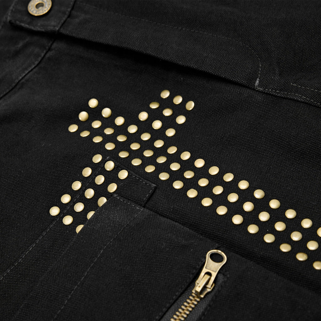 Cross Rivet Zip Cargo Pants