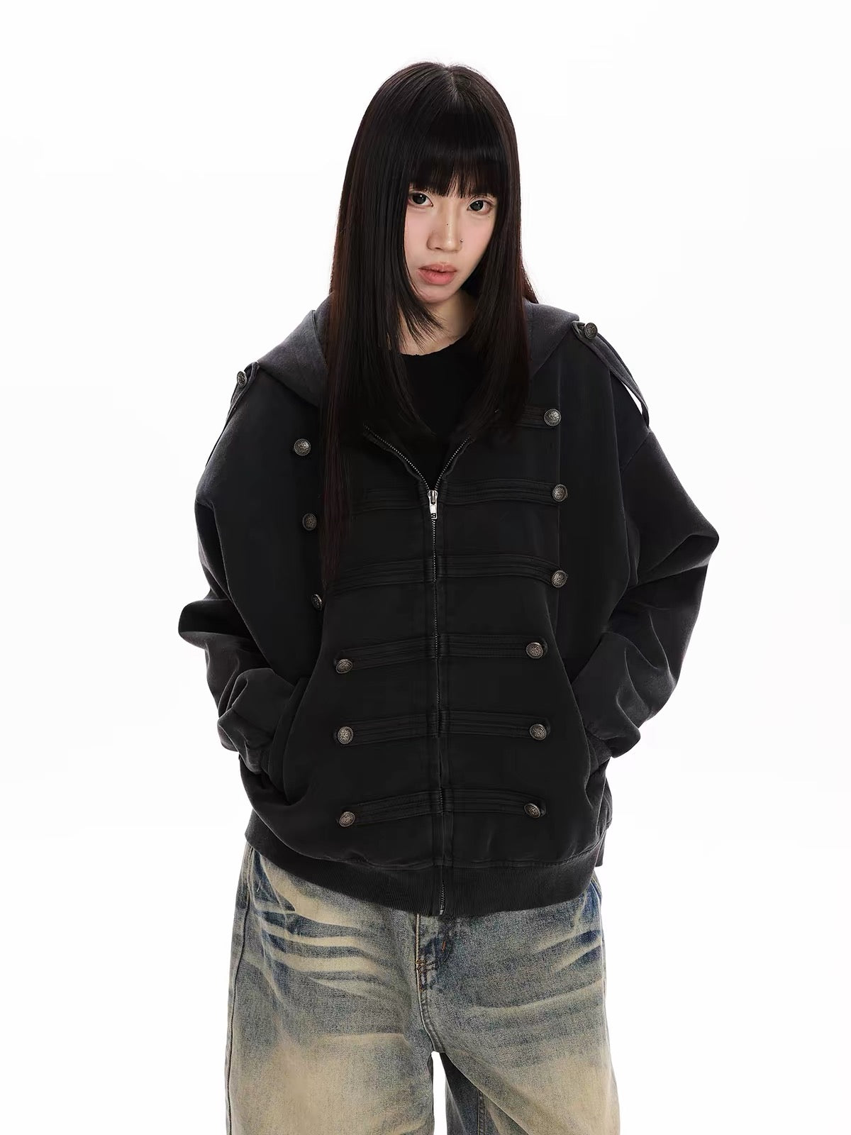 HABON Napoleon Vintage Zip-Up Hoodie