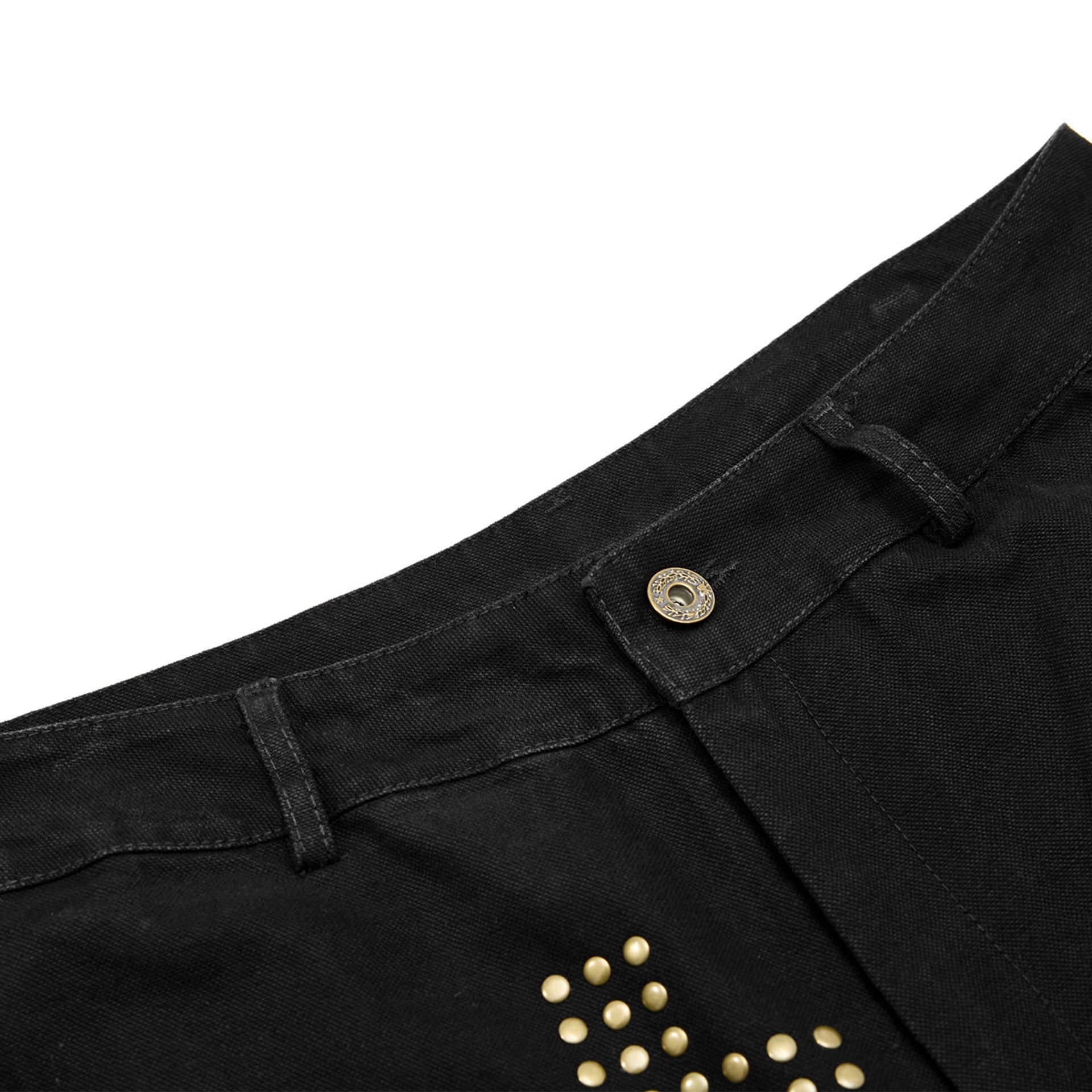Cross Rivet Zip Cargo Pants