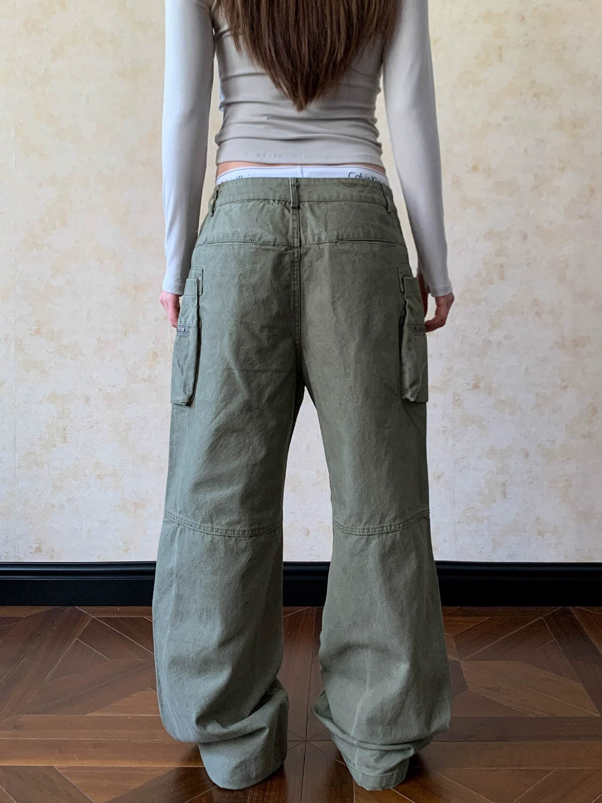 Cross Rivet Zip Cargo Pants