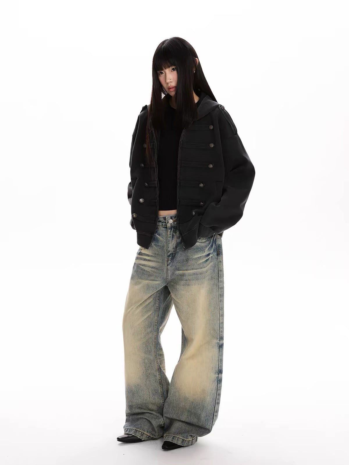 HABON Napoleon Vintage Zip-Up Hoodie