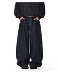Scimitar Design Wide Leg Bright Line Original Color Jeans