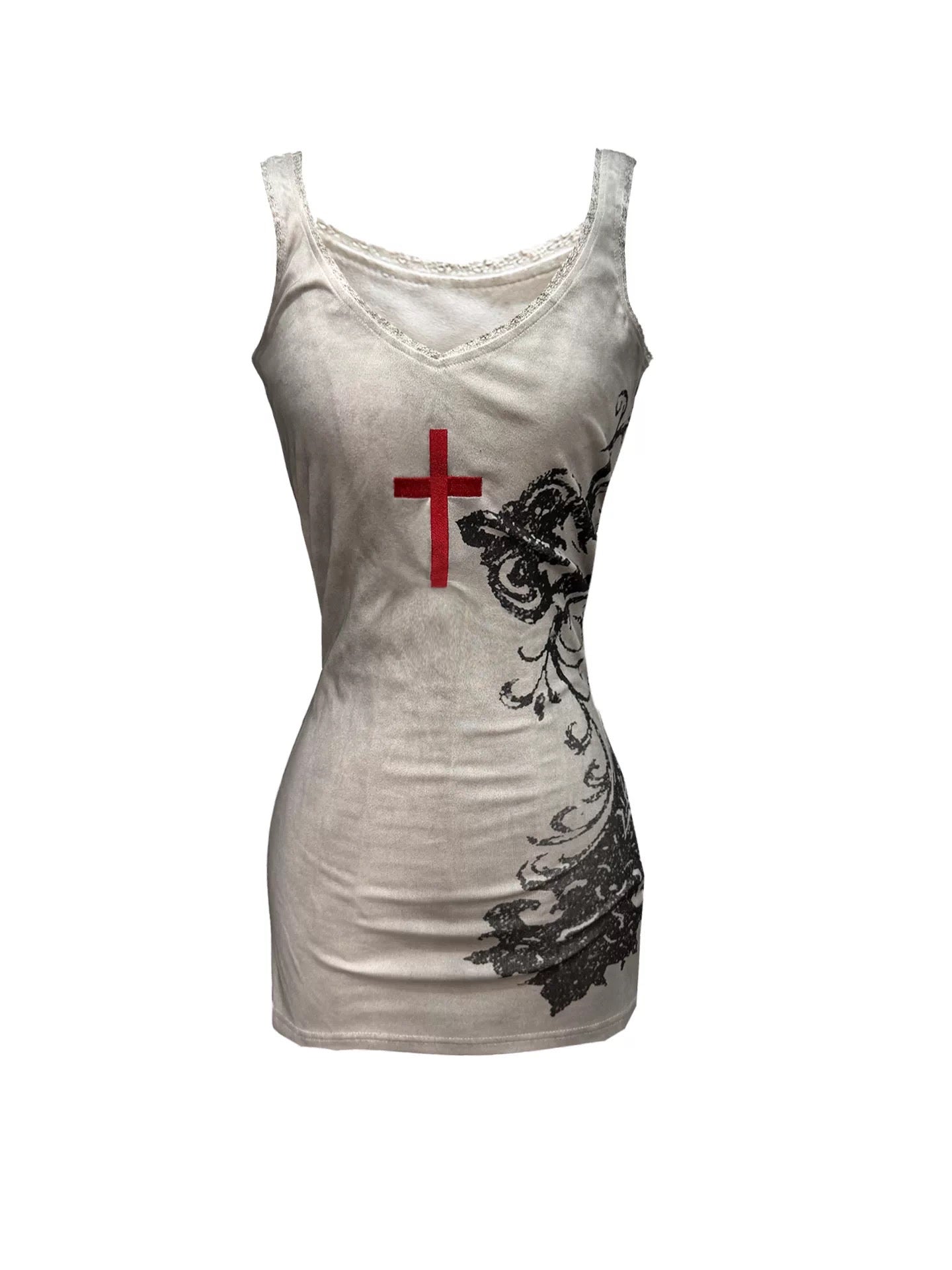 Gothic Cross Lace Tank