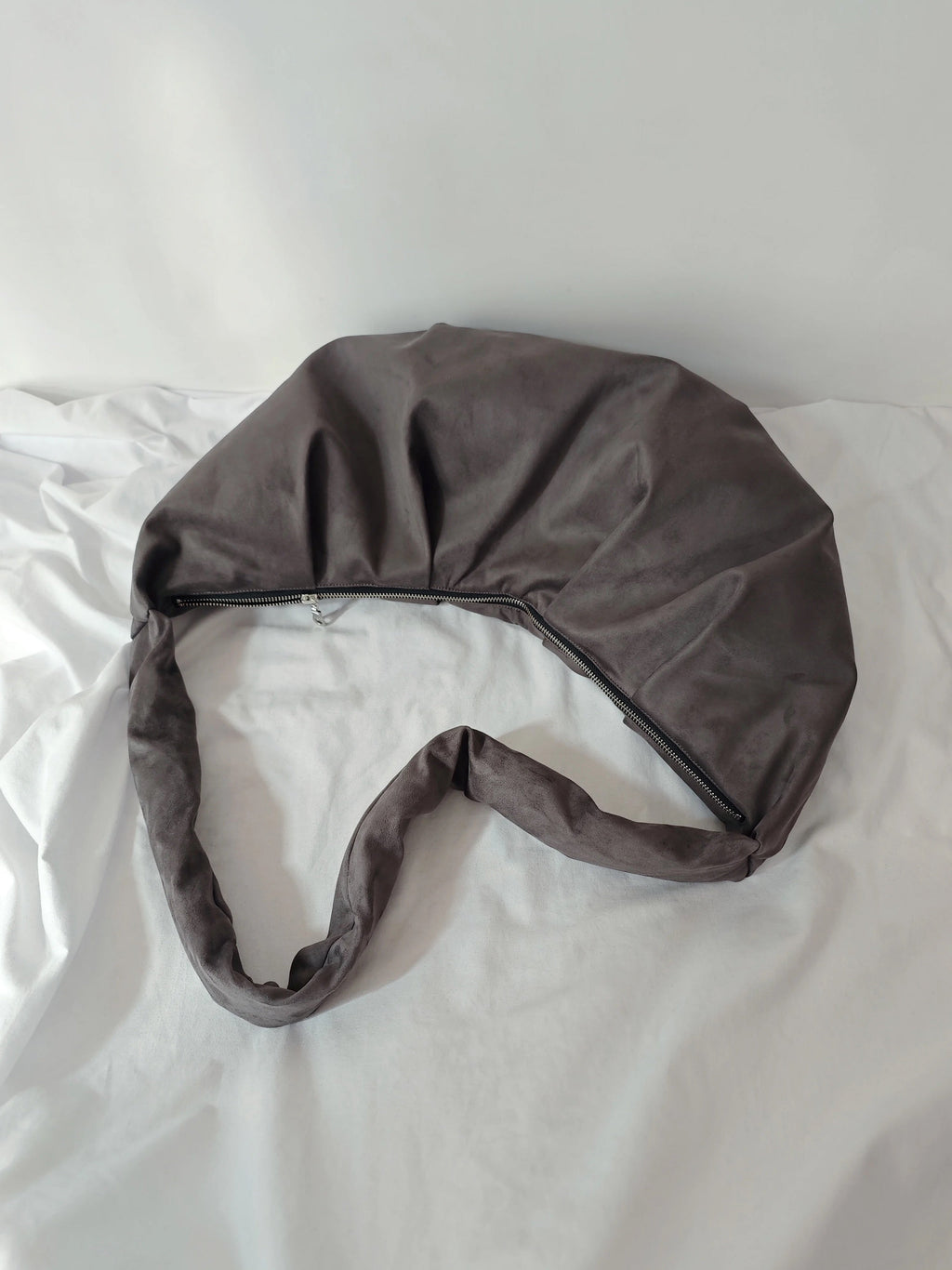 Imitation Sheepskin Croissant Bag