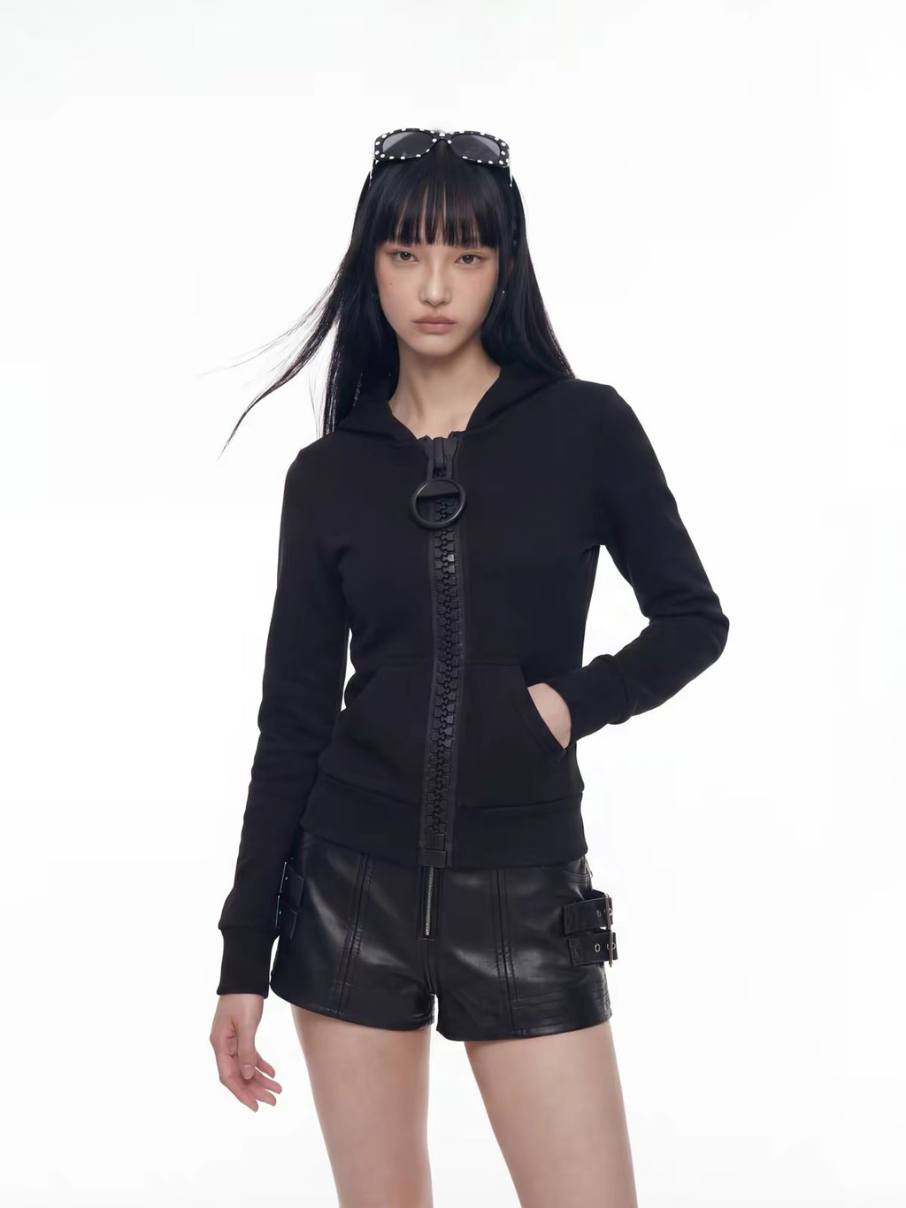 HABON Fitted Giant Zip-Up