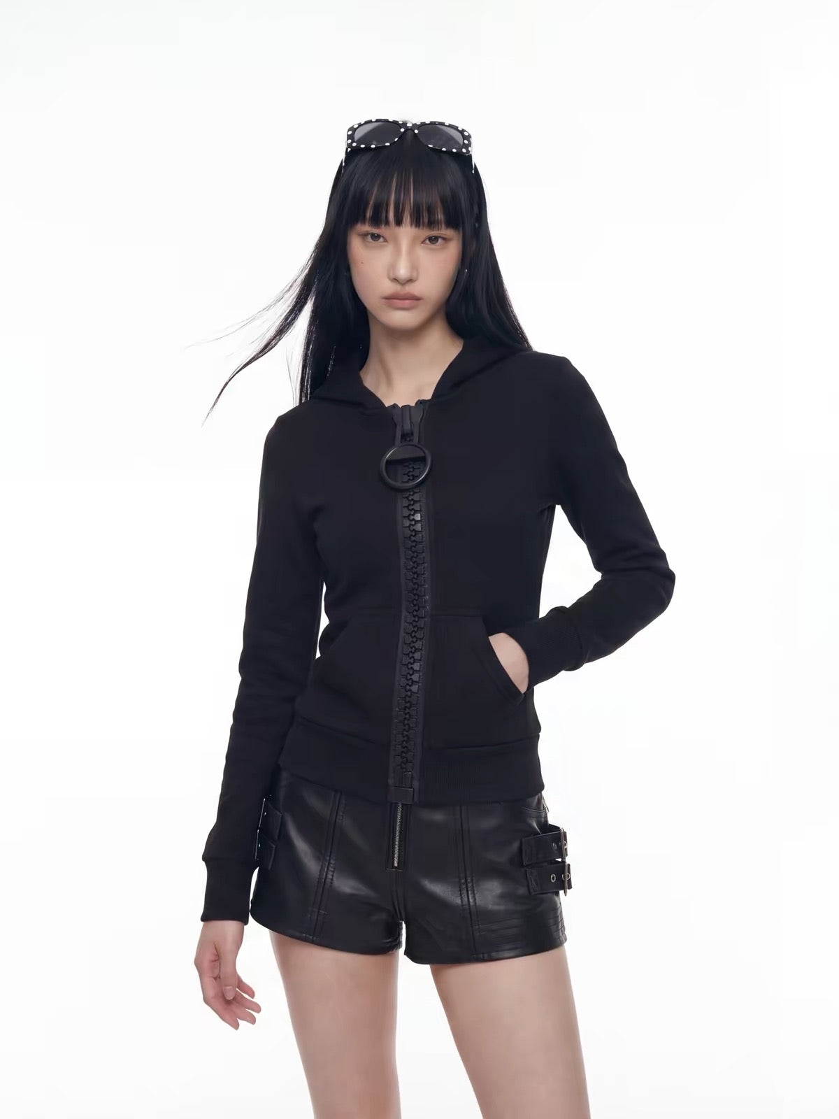 HABON Fitted Giant Zip-Up