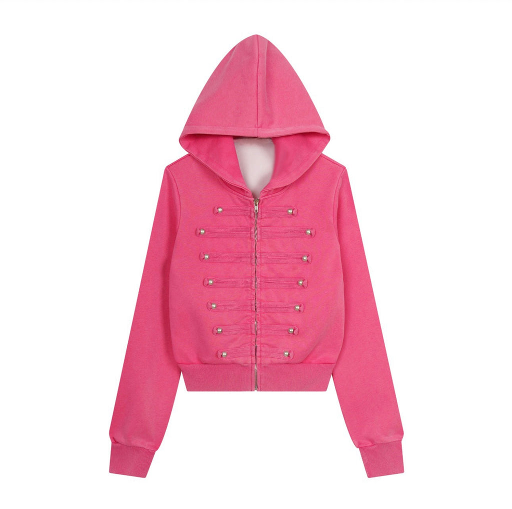 HABON Napoleon Vintage Washed Zip-Up Hoodie