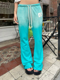 HABON Women's Vintage American Digital Print Straight Leg Flare Casual Pants