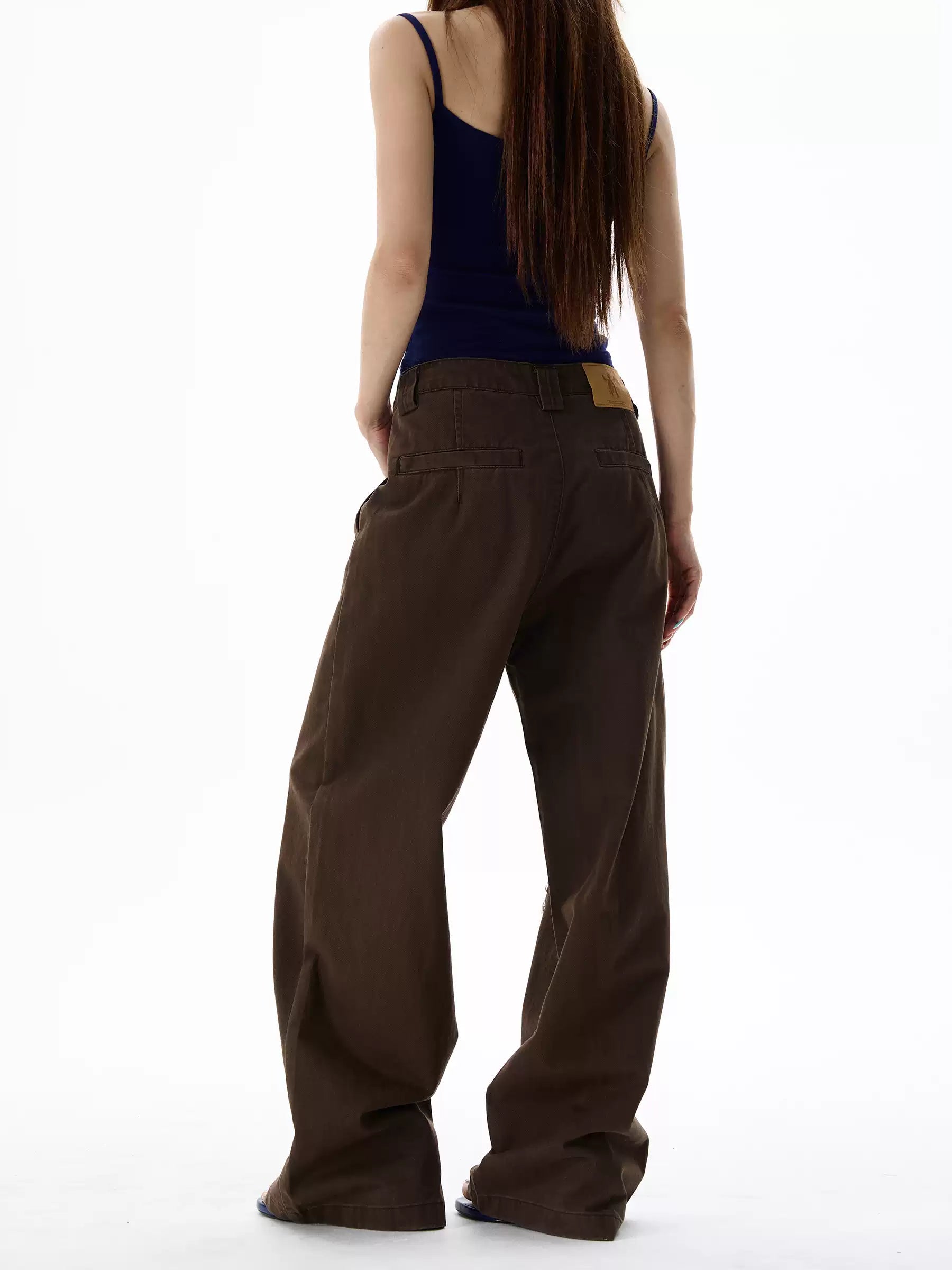 Retro Raw Edge Stitching Niche Design Diamond Destruction