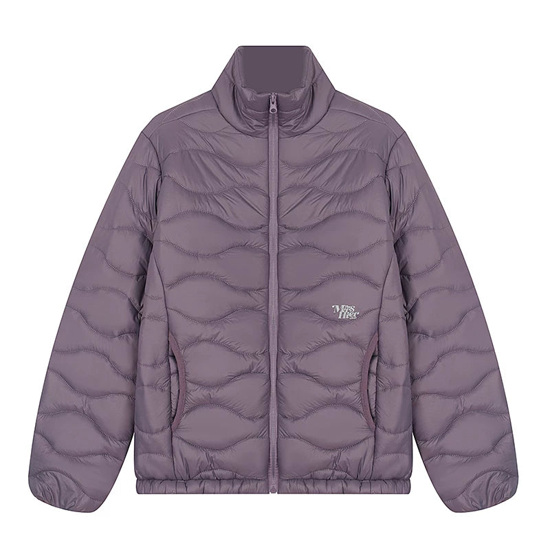 HABON American Style Wavy Stand Collar Puffer Jacket