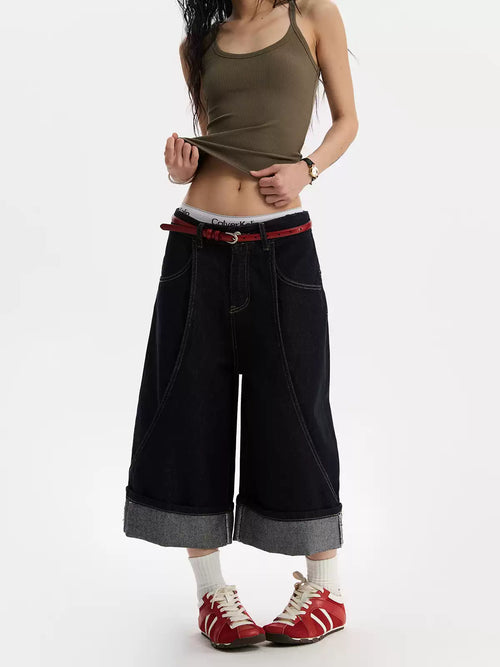 Cuff Denim Jorts