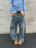 Unisex Oversized American Style Denim Jeans