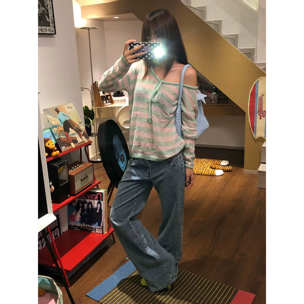 HABON American Napoleon Straight-Leg Jeans