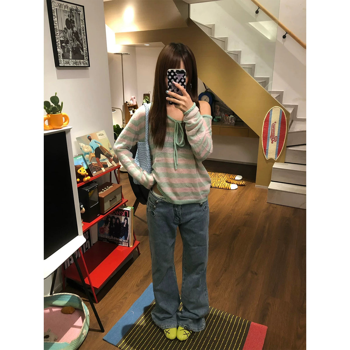 HABON American Napoleon Straight-Leg Jeans