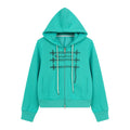 HABON Rope Print Zip-Up