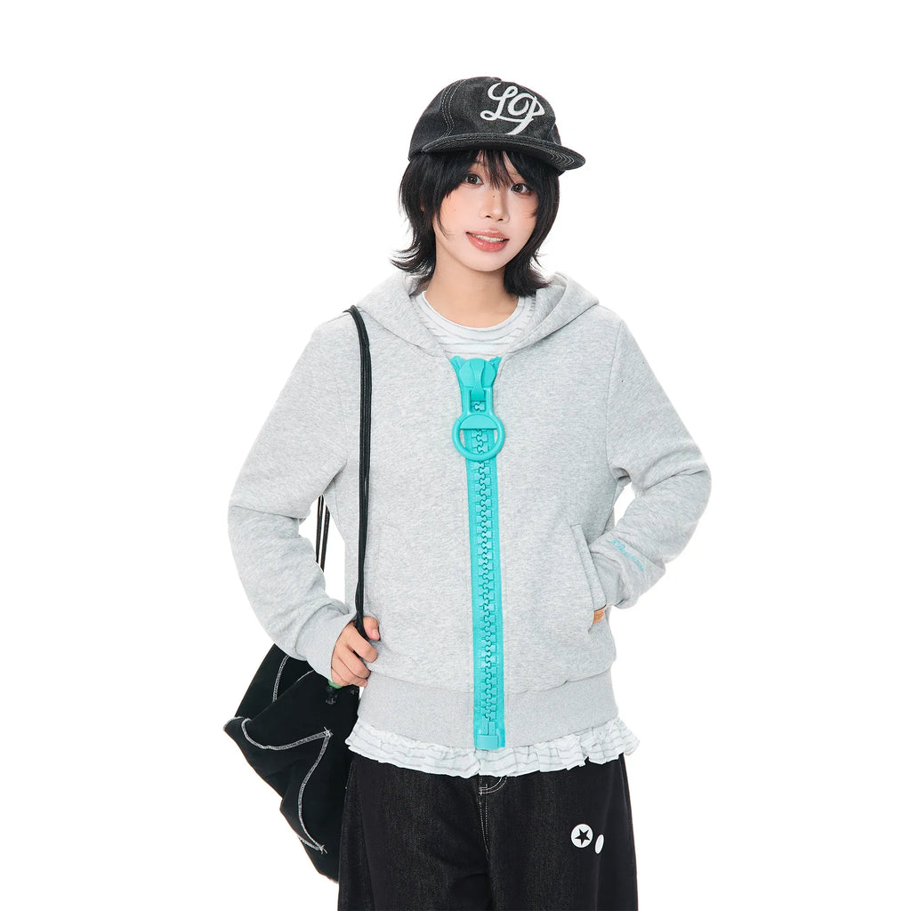 HABON Big Zip Oversized Hoodie
