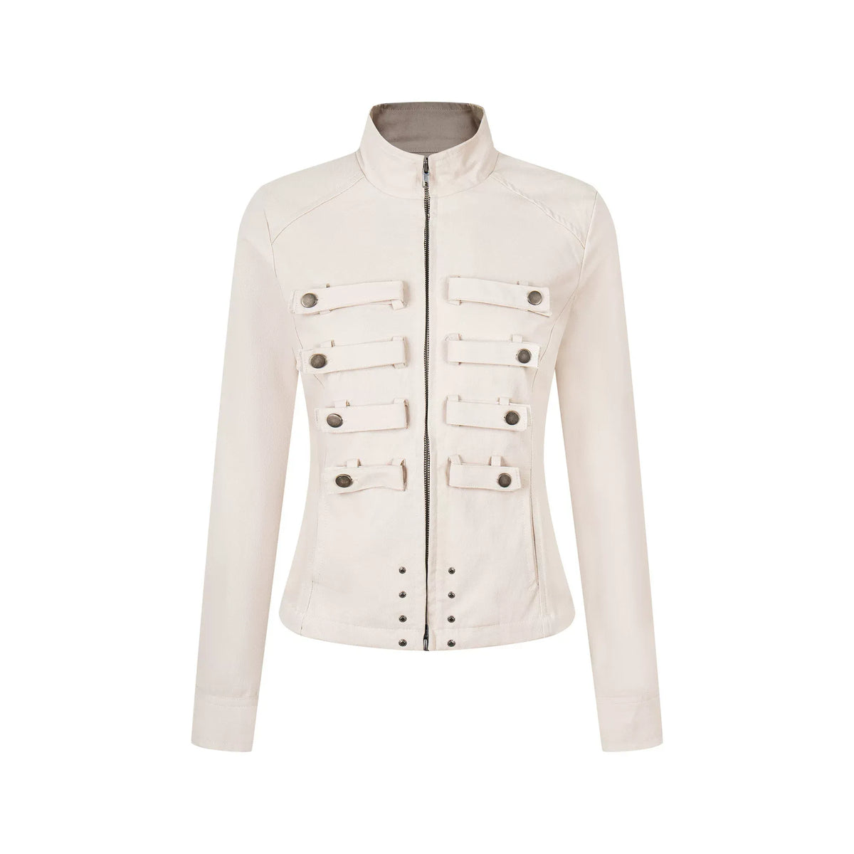 HABON Napoleon Cropped Denim Jacket